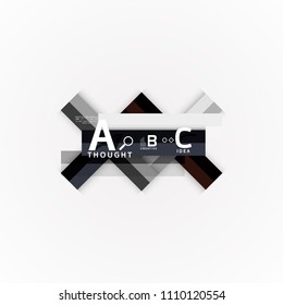 Geometric design abstract option infographics. Vector artistic illustration for presentation, app wallpaper, banner or poster