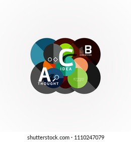 Geometric design abstract option infographics. Vector artistic illustration for presentation, app wallpaper, banner or poster