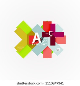 Infografiken zum geometrischen Design in abstrakter Form. Vektorgrafik zur Präsentation, App-Bildschirmhintergrund, Banner oder Poster