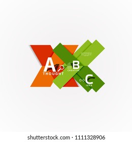 Infografiken zum geometrischen Design in abstrakter Form. Vektorgrafik zur Präsentation, App-Bildschirmhintergrund, Banner oder Poster