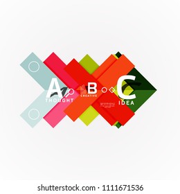 Geometric design abstract option infographics. Vector artistic illustration for presentation, app wallpaper, banner or poster