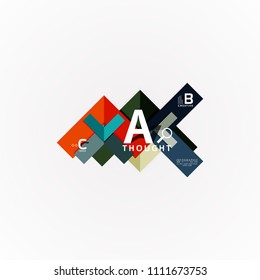 Geometric design abstract option infographics. Vector artistic illustration for presentation, app wallpaper, banner or poster