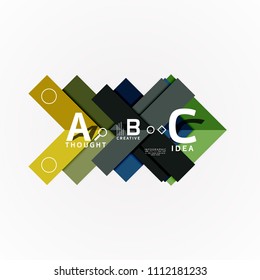 Geometric design abstract option infographics. Vector artistic illustration for presentation, app wallpaper, banner aor poster