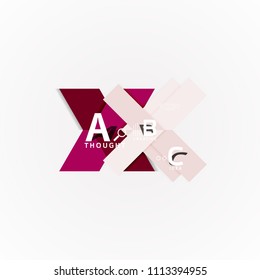 Geometric design abstract option infographics. Vector artistic illustration for presentation, app wallpaper, banner or poster