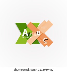 Geometric design abstract option infographics. Vector artistic illustration for presentation, app wallpaper, banner or poster