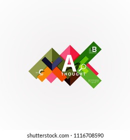 Geometric design abstract option infographics. Vector artistic illustration for presentation, app wallpaper, banner or poster