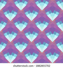 Geometric design. Abstract geometric seamless pattern. Seamless patterns. Colorful gradient mosaic background. Mosaic texture. EPS 10 Vector
