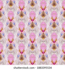 Geometric design. Abstract geometric seamless pattern. Seamless patterns. Colorful gradient mosaic background. Mosaic texture. EPS 10 Vector