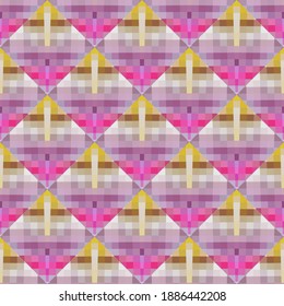 Geometric design. Abstract geometric seamless pattern. Seamless patterns. Colorful gradient mosaic background. Mosaic texture. EPS 10 Vector