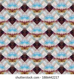 Geometric design. Abstract geometric seamless pattern. Seamless patterns. Colorful gradient mosaic background. Mosaic texture. EPS 10 Vector