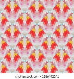 Geometric design. Abstract geometric seamless pattern. Seamless patterns. Colorful gradient mosaic background. Mosaic texture. EPS 10 Vector