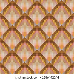 Diseño geométrico. Resumen del patrón geométrico sin costuras. Patrones sin inconvenientes. Fondo de mosaico degradado colorido. Textura mosaica. Vector EPS 10