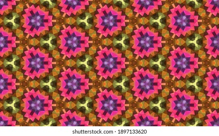 Geometric design. Abstract geometric seamless pattern. Seamless patterns. Colorful gradient mosaic background. Mosaic pattern. EPS 10 Vector