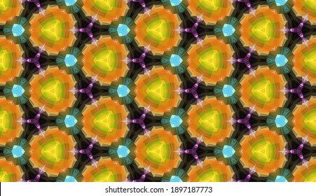 Geometric design. Abstract geometric seamless pattern. Seamless patterns. Colorful gradient mosaic background. Mosaic pattern. EPS 10 Vector