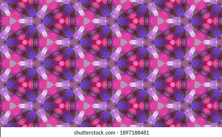 Geometric design. Abstract geometric seamless pattern. Seamless patterns. Colorful gradient mosaic background. Mosaic pattern. EPS 10 Vector