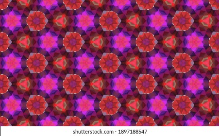 Geometric design. Abstract geometric seamless pattern. Seamless patterns. Colorful gradient mosaic background. Mosaic pattern. EPS 10 Vector