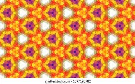 Geometric design. Abstract geometric seamless pattern. Seamless patterns. Colorful gradient mosaic background. Mosaic pattern. EPS 10 Vector