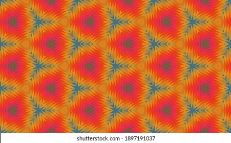 Geometric design. Abstract geometric seamless pattern. Seamless patterns. Colorful gradient mosaic background. Mosaic pattern. EPS 10 Vector