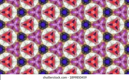 Geometric design. Abstract geometric seamless pattern. Seamless patterns. Colorful gradient mosaic background. Mosaic pattern. EPS 10 Vector