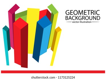 Geometric design background. Colorful background