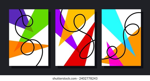 Geometrisches Design für Hintergrund, Poster, Magazin, Deckel, digitale Tapete, Broschüre