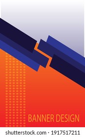Diseño geométrico de la plantilla de fondo de banner