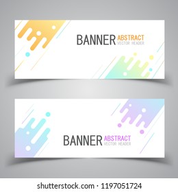 Geometric design banner web template vector abstract.