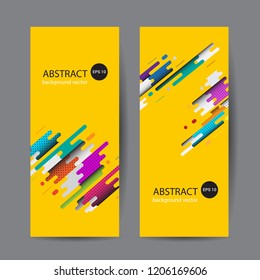 Geometric design banner web template vector abstract.