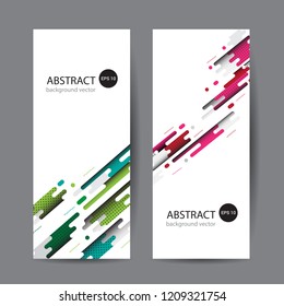 Geometric design banner web template vector abstract.