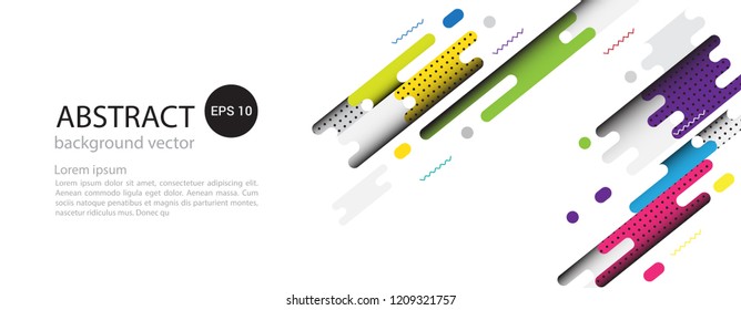 Geometric design banner web template vector abstract.