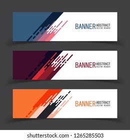 Geometric design banner web template vector abstract.