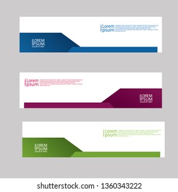 geometric design banner web template. modern simple  template design