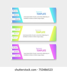 Geometric design banner web template. Vector illustration, eps 10.