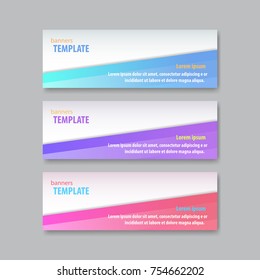 Geometric design banner web template. Vector illustration, eps 10.