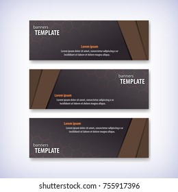 Geometric design banner web template. Vector illustration, eps 10.