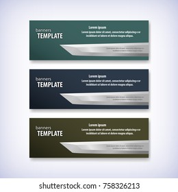 Geometric design banner web template. Vector illustration, eps 10.