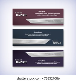 Geometric design banner web template. Vector illustration, eps 10.