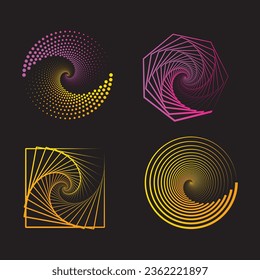 Fondo negro de diseño geométrico, líneas