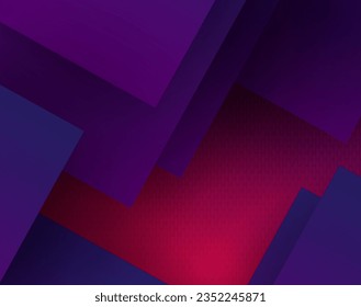 Geometric design with blue and purple gradient square shapes, ruffled pattern.
