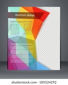 Geometric design brochures magazine cover, flyer, or poster 