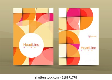 Abstract Desert Sun On Top Brochure Stock Vector (Royalty Free) 1461276377