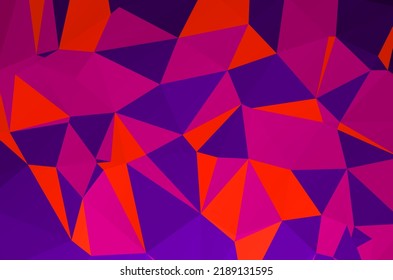 Geometrisches Design für Geschäftspräsentationen oder Web. Farbige, wirbellose Regenbogen-Polygonhintergrund oder Rahmen. Abstraktes Rechteck 
