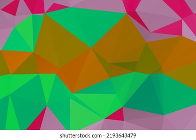 Geometric design for business presentations or web. Colorful swirl rainbow polygon background or frame. Abstract Rectangle 
