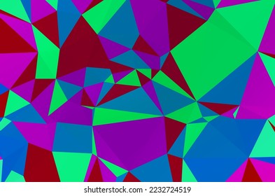 Geometric design for business presentations or web. Colorful swirl rainbow polygon background or frame. Abstract Rectangle 
