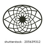 Geometric design of Capitol (Rome) floor decor