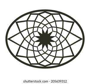 Geometric design of Capitol (Rome) floor decor