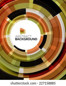 Geometric design circles, swirl. Abstract background