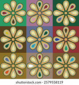 Geometric design colorful background.Seamless pattern