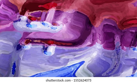 Geometric design. Colorful gradient background. Geometric mosaic, abstract background. Mosaic color background. Mosaic texture. The effect of stained glass. EPS 10 Vector