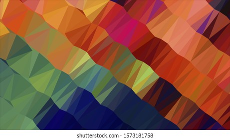 Geometric design. Colorful gradient background. Geometric mosaic, abstract background. Mosaic color background. Mosaic texture. The effect of stained glass. EPS 10 Vector